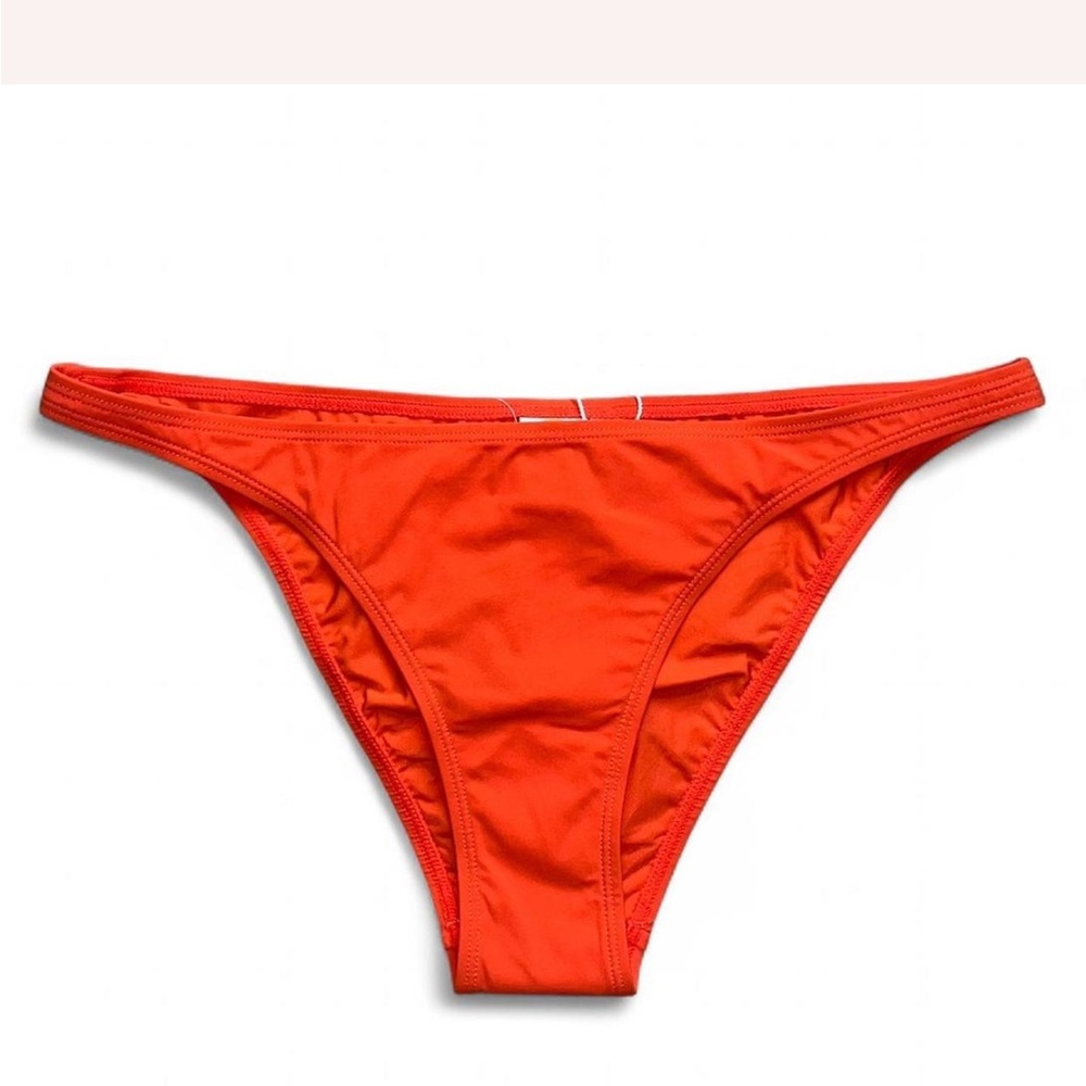 Orange Tory Burch low rise hipster bikini bottoms